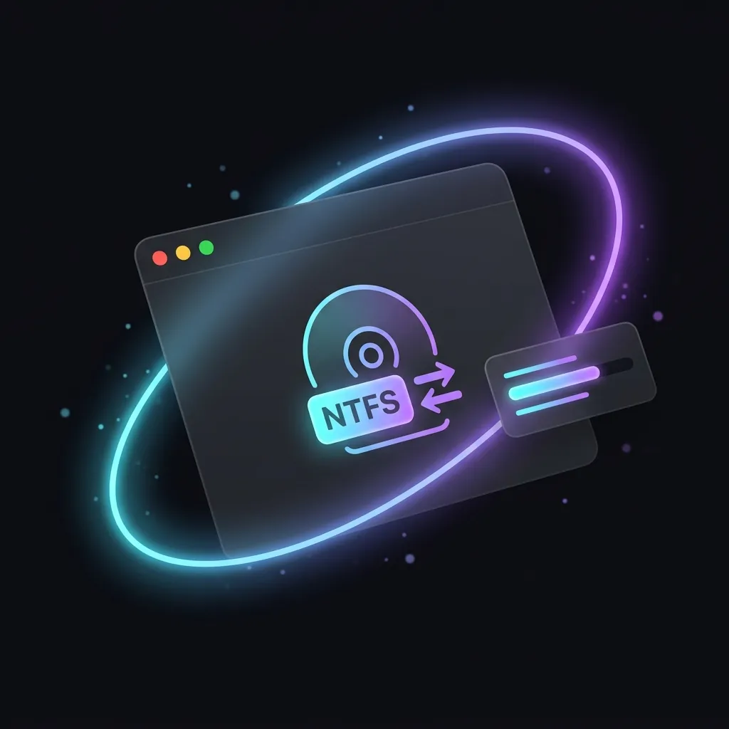 NTFS 本地磁盘读写功能示意