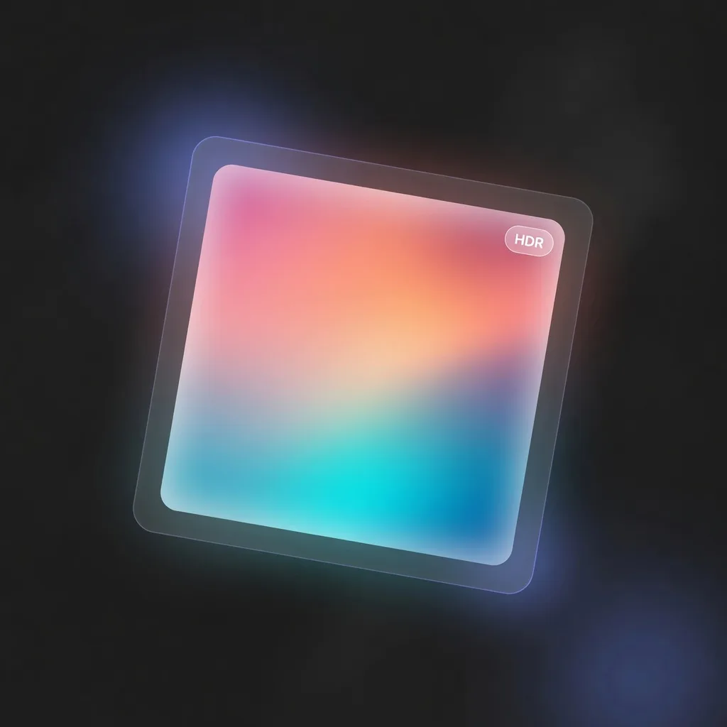 HDR Vivid 高动态范围色彩预览示意